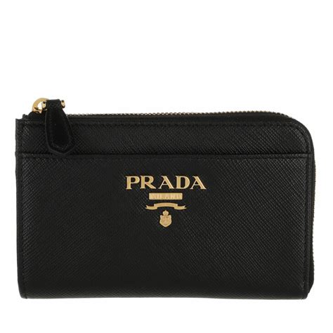 prada leather keychain wallet|prada wallet price.